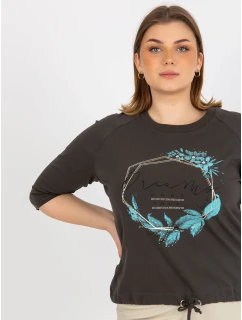 Dámska blúzka RV BZ 8458.01P tmavá khaki - FPrice