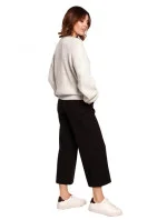 Dámský svetr s knoflíky světle šedý model 18862327 - BeWear