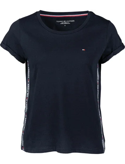 Dámske krátke tričko UW0UW01374 tmavomodré - Tommy Hilfiger