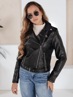 Dámska kožená bunda ramones black FashionStreet TY5200