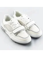 Bielo-šedé dámske dvojfarebné tenisky "adidasky" (AD-585)