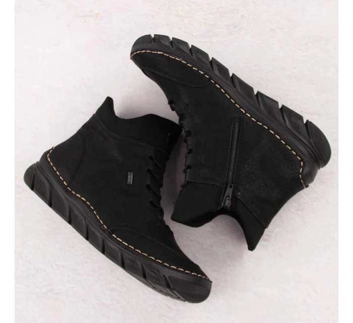 Dámské černé zateplené boty model 21904592 - Rieker