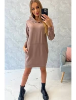 Šaty s kapucí model 18752531 - K-Fashion