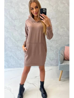 Šaty s kapucí model 18752531 - K-Fashion