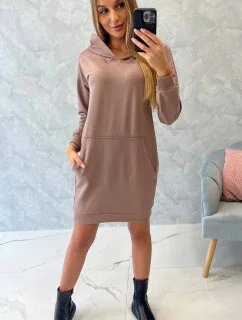 Šaty s kapucí model 18752531 - K-Fashion