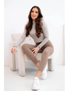 Dámské legíny s vysokým pasem a elastickým pasem fango