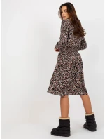 Šaty D73771M30365A čierno-béžové Šaty D73771M30365A čierno-béžové