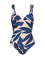 Dámske jednodielne plavky Summer Allure OWP 01 dark blue - Triumph