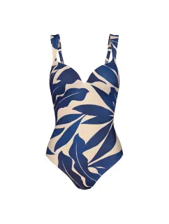 Dámske jednodielne plavky Summer Allure OWP 01 dark blue - Triumph