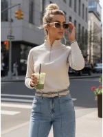 Dámská mikina se stojáčkem béžová Dstreet model 21996350 - FashionStreet
