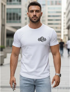 Koszulka męska z nadrukiem biała model 22156935 - FashionStreet