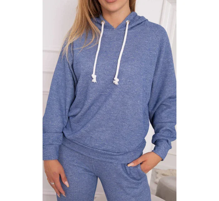 Džínsová mikina s kapucňou v sade