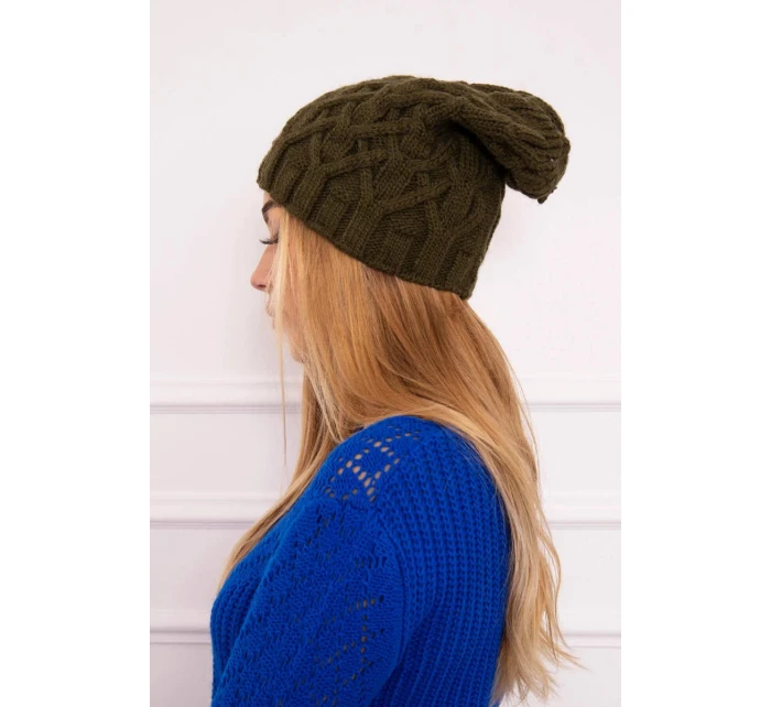 Fleecová čiapka Sonia K201 khaki