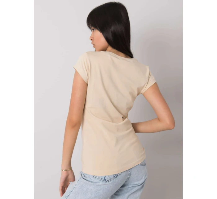 T košeľa EM TS ES 21 532.18 béžová