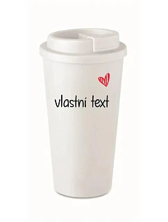 Vlastný text na cestovnom termohrnku