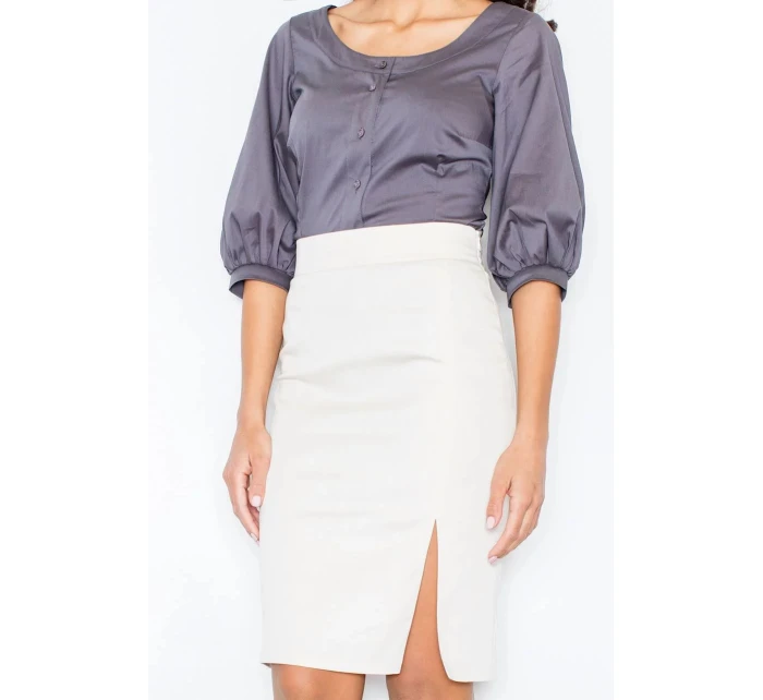 Dámska košeľa M029 Tmavo šedá - Figl Dámska košeľa M029 Tmavo šedá - Figl