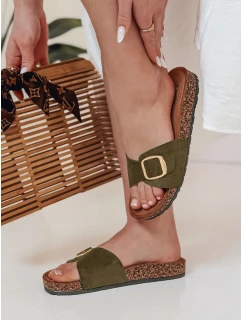 Dámské korkové žabky green Dstreet model 21989034 - FashionStreet