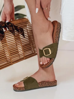 Dámske korkové žabky KORKISTI green FashionStreet ZY0913