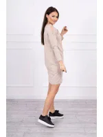 Šaty s 3D béžová model 18744124 - K-Fashion
