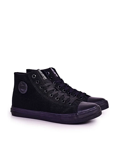 Pánské klasické vysoké tenisky BIG STAR model 21546169 Černé - Big Star Shoes
