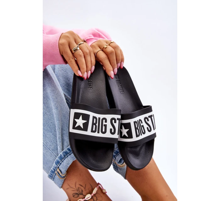 Dámské klasické pantofle Big Star model 21610715 Černá - Big Star Shoes Dámské klasické pantofle Big Star model 21610715 Černá - Big Star Shoes