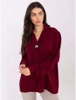 Bluzka IT BZ model 21766375 bordowy - FPrice Bluzka IT BZ model 21766375 bordowy - FPrice