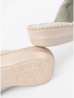 Originálne dámske papuče Jasnobeżowy Flat Heeled Originálne dámske papuče Jasnobeżowy Flat Heeled