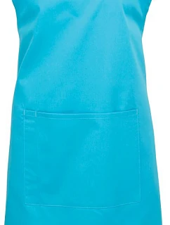Premier PR 154 Zástěra s laclem a kapsou na břiše "Colours" 39.0154 turquoise