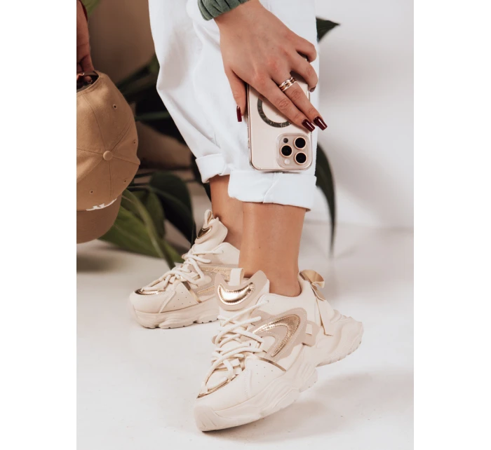 Dámske béžové tenisky EASYPACE FashionStreet ZY0640