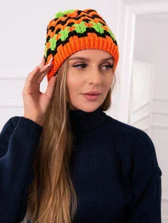 Dámská čepice Laila orange neon model 18751303 - K-Fashion