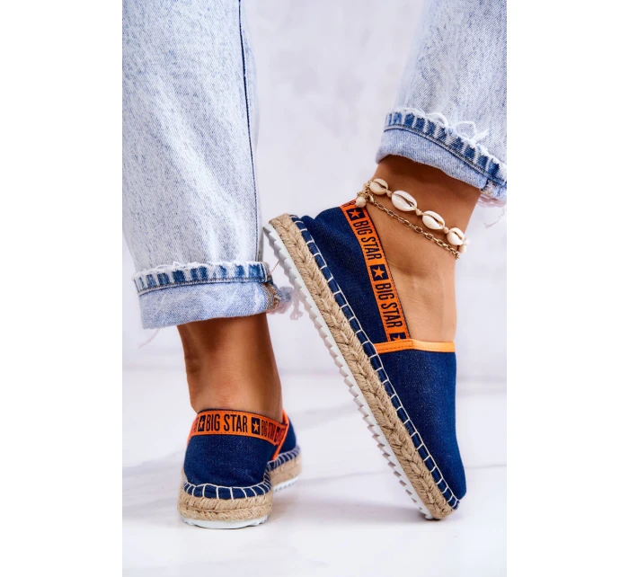 Nazouvací espadrilky Big Star model 21577617 Námořnická modrá - Big Star Shoes Nazouvací espadrilky Big Star model 21577617 Námořnická modrá - Big Star Shoes