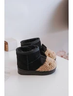 Zateplené dětské sněhule černé model 21678721 - Boto Zateplené dětské sněhule černé model 21678721 - Boto