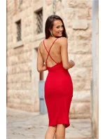 Večerné šaty SUK0405 červené - Roco Fashion Večerné šaty SUK0405 červené - Roco Fashion