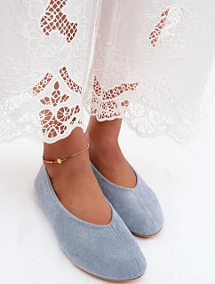 Dámské baleríny modré model 22305668 - SWEET SHOES