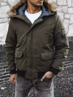 Pánska zimná zelená bunda FashionStreet TX4308