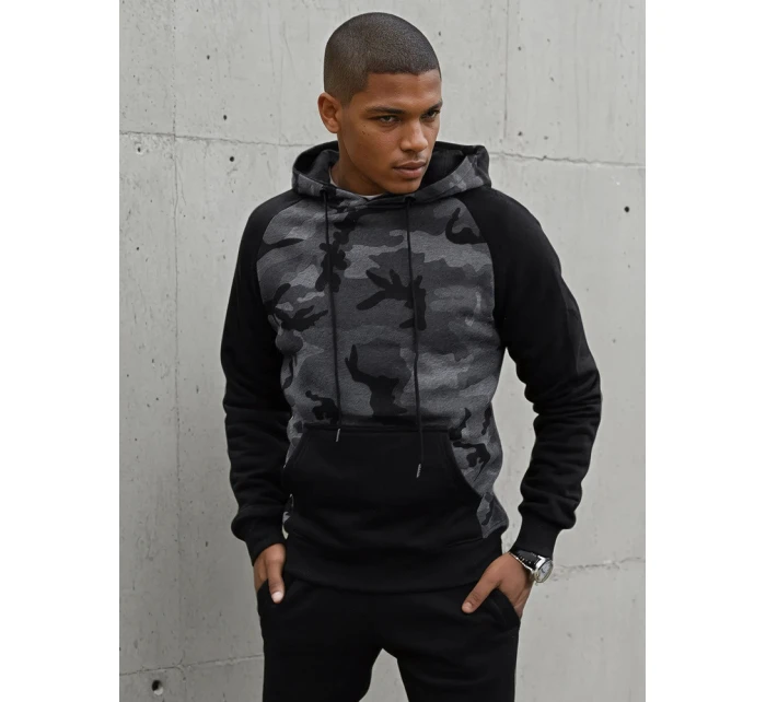 Pánska tmavosivá mikina FashionStreet BX5486