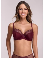 Polomäkká podprsenka Ava 2196 Wine Maxi