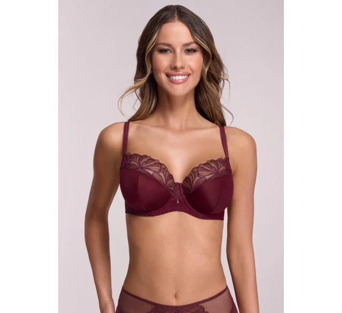 Polomäkká podprsenka Ava 2196 Wine Maxi