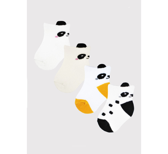 Detské ponožky Noviti SB021 Panda Cotton 0-12 mesiacov