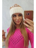 Dámská čepice Iris model 18751797 ecru - K-Fashion