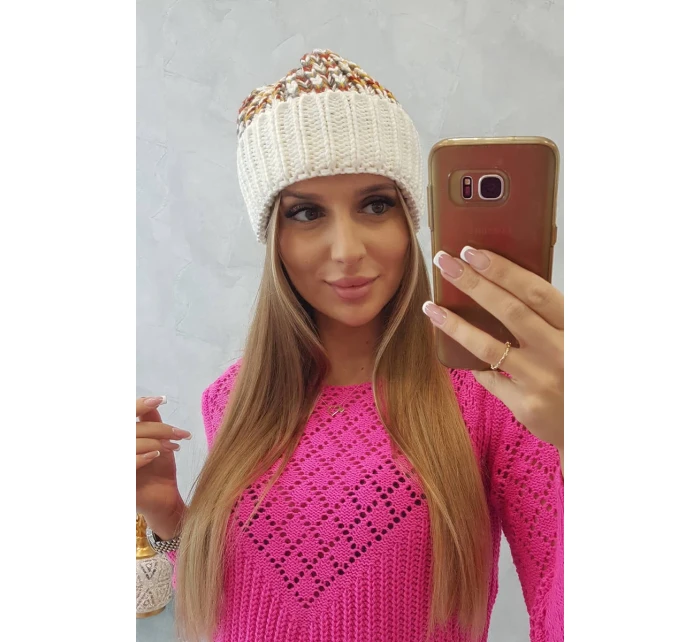 Dámská čepice Iris model 18751797 ecru - K-Fashion