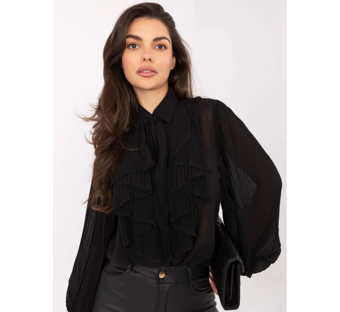 MI KS košeľa A2818.09 čierna