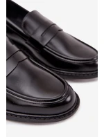 Pánske mokasíny z ekokože Darvell - čierne