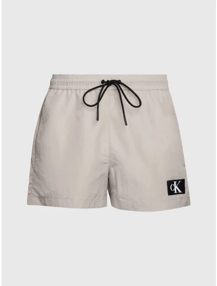 Pánske plavky KM0KM00979 PE0 beige - Calvin Klein