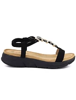 Čierne dámske sandále na podpätku Artiker 58C0007