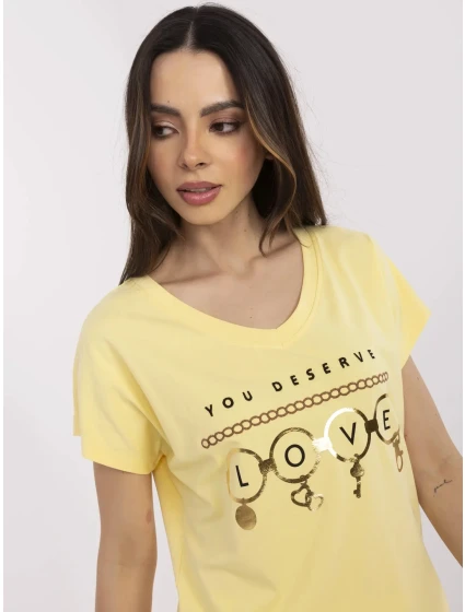 T shirt CLM TS model 21094424 żółty - FPrice