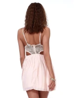 Šaty EM SK model 15433020 světle růžová - FPrice Šaty EM SK model 15433020 světle růžová - FPrice