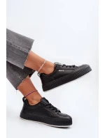 Dámske tenisky na platforme Big Star Black Dámske tenisky na platforme Big Star Black