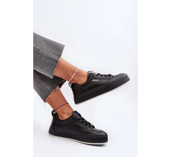 Dámske tenisky na platforme Big Star Black Dámske tenisky na platforme Big Star Black