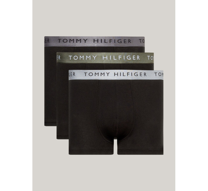 Pánske boxerky 3P TRUNK SHINE WB UM0UM03028 0UB čierne - Tommy Hilfiger